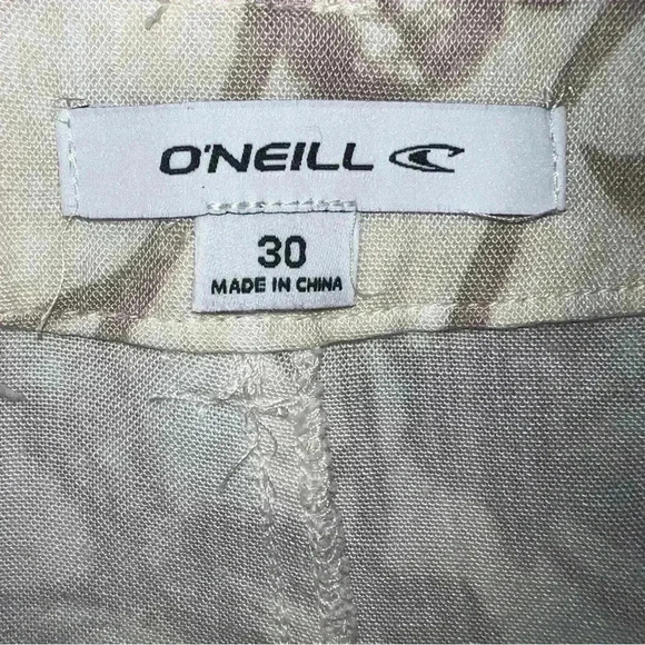 O’Neill button fly tan and white shorts size 30 - Picture 6 of 10
